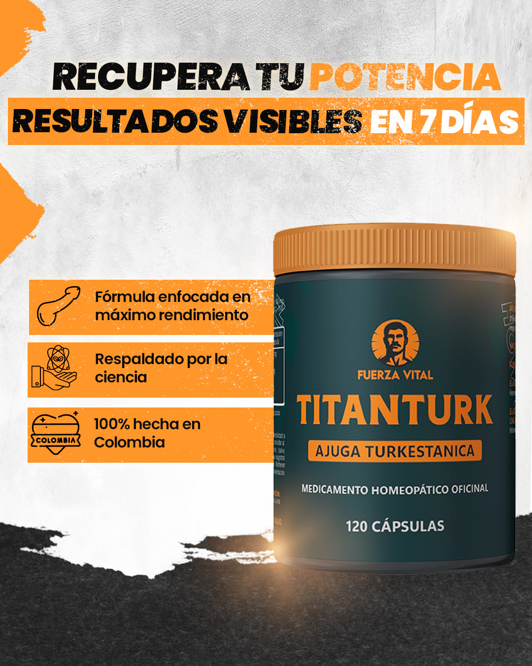 Titanturk® potencia que todo hombre necesita