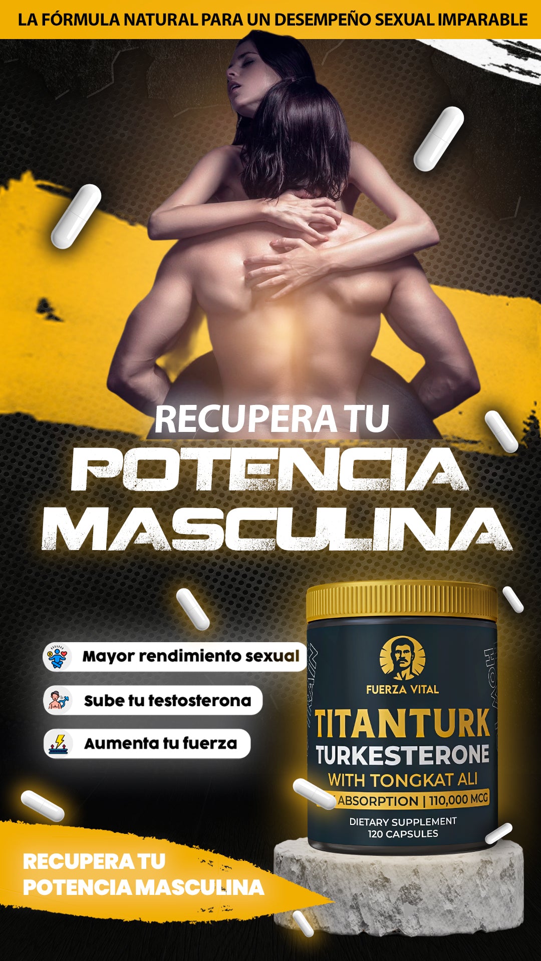 TITANTURK - Rinde mejor en la cama y en el gym