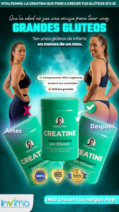 Fuerza Vital® Nunca es tarde para crecer tus gluteos